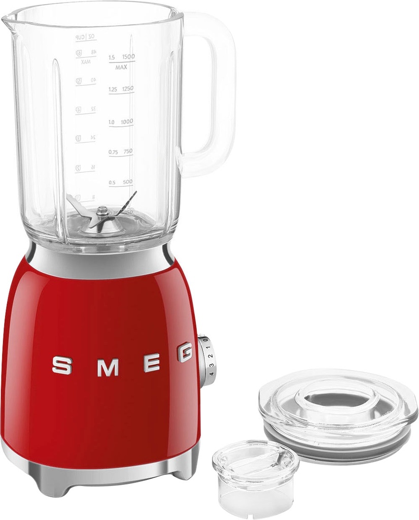 Smeg Glass Blender Red Blf03rdeu