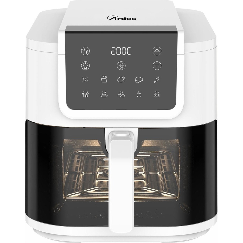 Friggitrice Ad Aria Ardes Arfrya08lvw Potenza 1700w Capacit 8 Litri Extra Profondita White Bianco