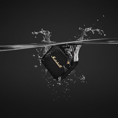 Marshall - Willen II Portable Bluetooth Speaker - Black and Brass