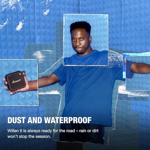 Marshall - Willen II Portable Bluetooth Speaker - Black and Brass