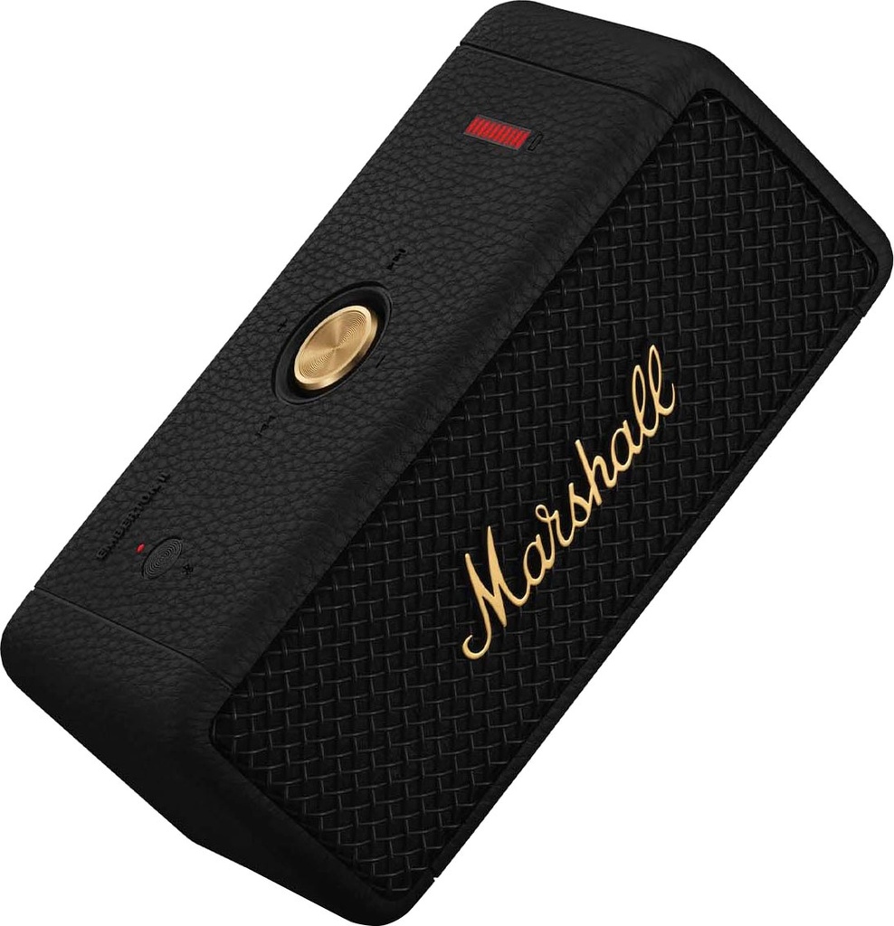 Marshall - Emberton II Portable Bluetooth Speaker - Black and Brass
