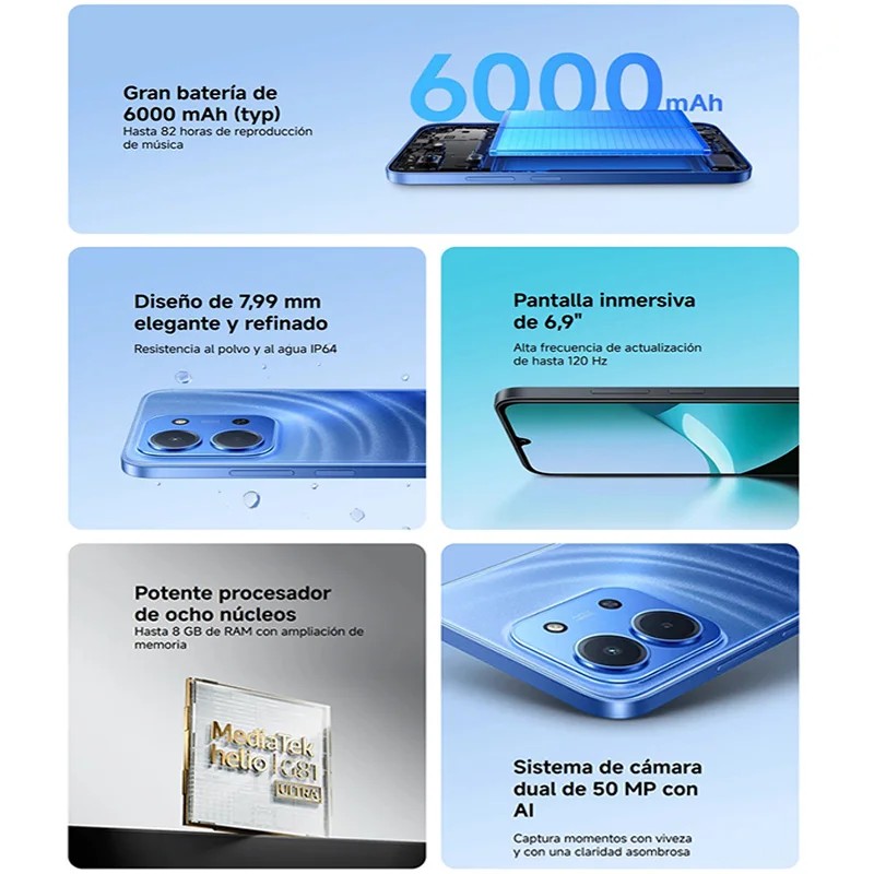 Globale Version Redmi 15C 4G Mobiltelefon 50MP AI Dual Kamera 6000mAh 33W Schnellladung Mobiltelefon Smartphone Neu 2025Neues Produkt