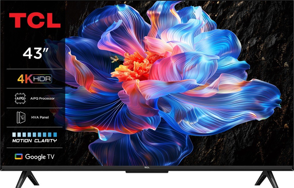 TCL LED-Fernseher 43V6CX1, 4K Ultra HD, Google TV-Smart-TV