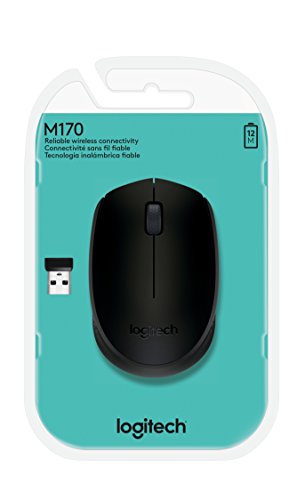 Logitech M171 Wireless Mouse - Comfort and Mobility in Black/Grey