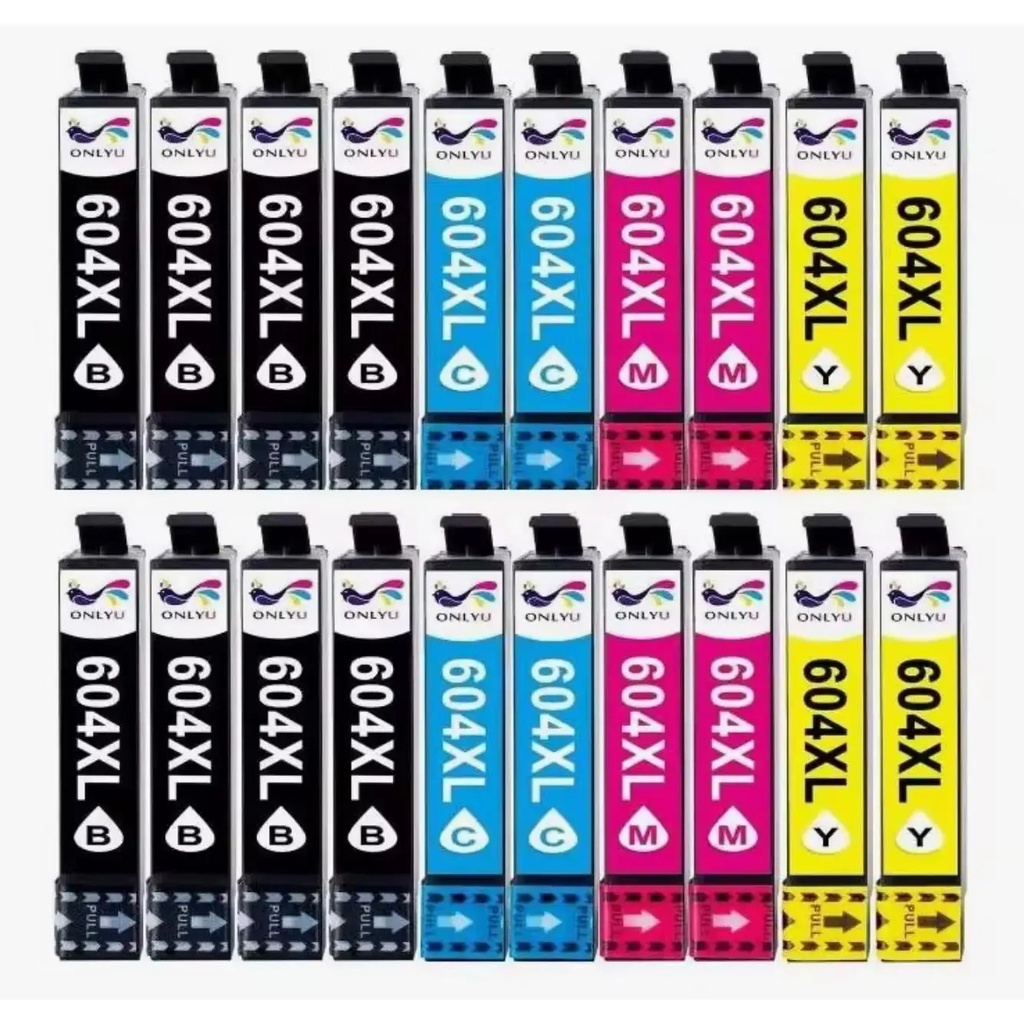 Epson 604XL Pack De 20 Cartuchos De Tinta C13T10H64010, Cartuchos Para Epson Compatibles, 8 Negros,