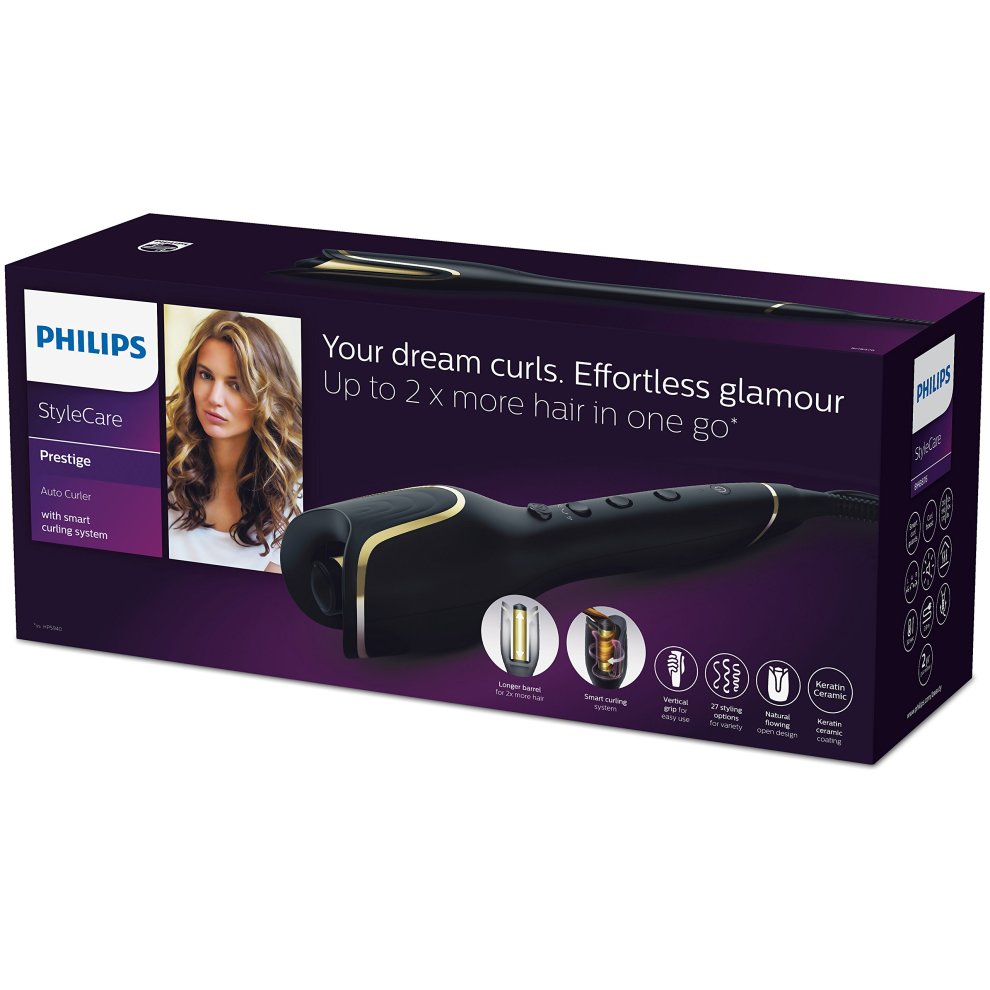 Philips StyleCare Prestige BHB876/00 Automatic Hair Curler for Hair 1 Pc
