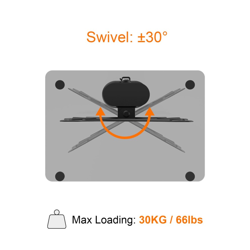 GB1005-2 Universal Table Top Pedestal TV Stand for 17"-43" LCD LED TVs, Height Adjustable TV Base Stand with Tempered