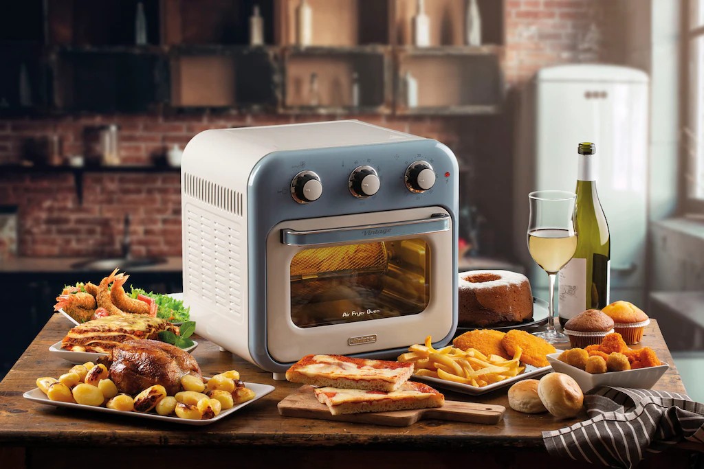 Ariete Heißluftfritteuse »4632BL«, 1400 W, Vintage Backofen Und Rotisserie in Einem, 16 L Grün