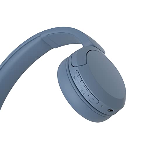 Sony WH CH520L on Ear Wireless Bluetooth Headphones in Blue