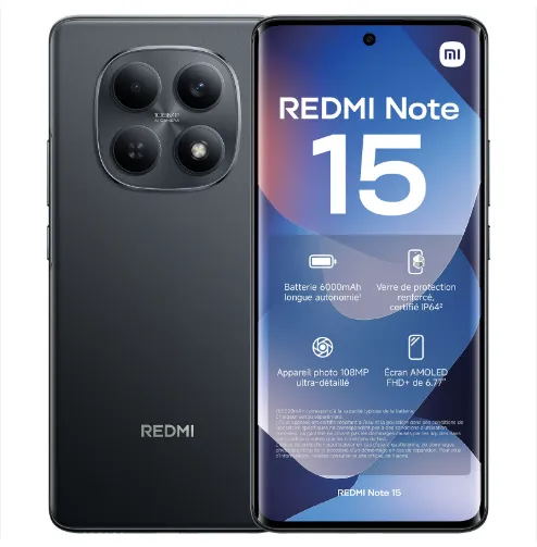 Xiaomi Redmi Note 15 8/256GB 6000 mAh Nero