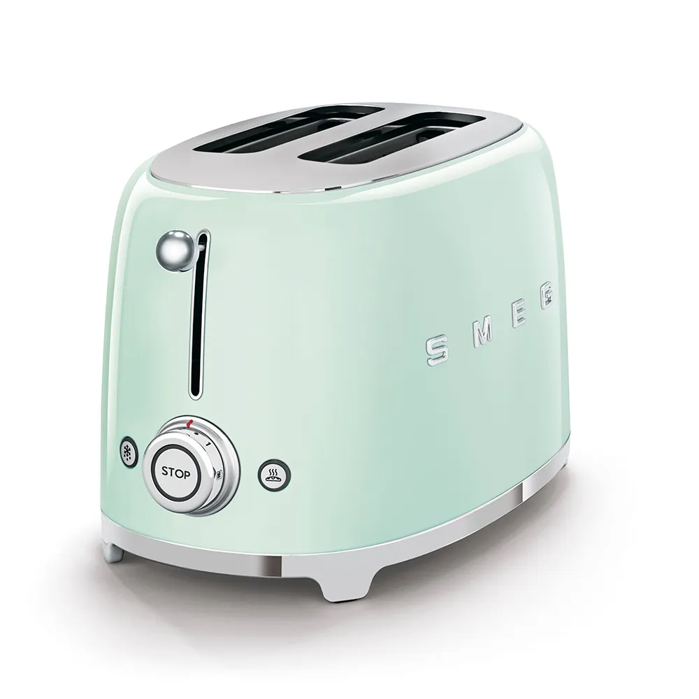 Smeg Tostapane Verde pastello 2 fette Estetica 50's Style TSF01PGEU
