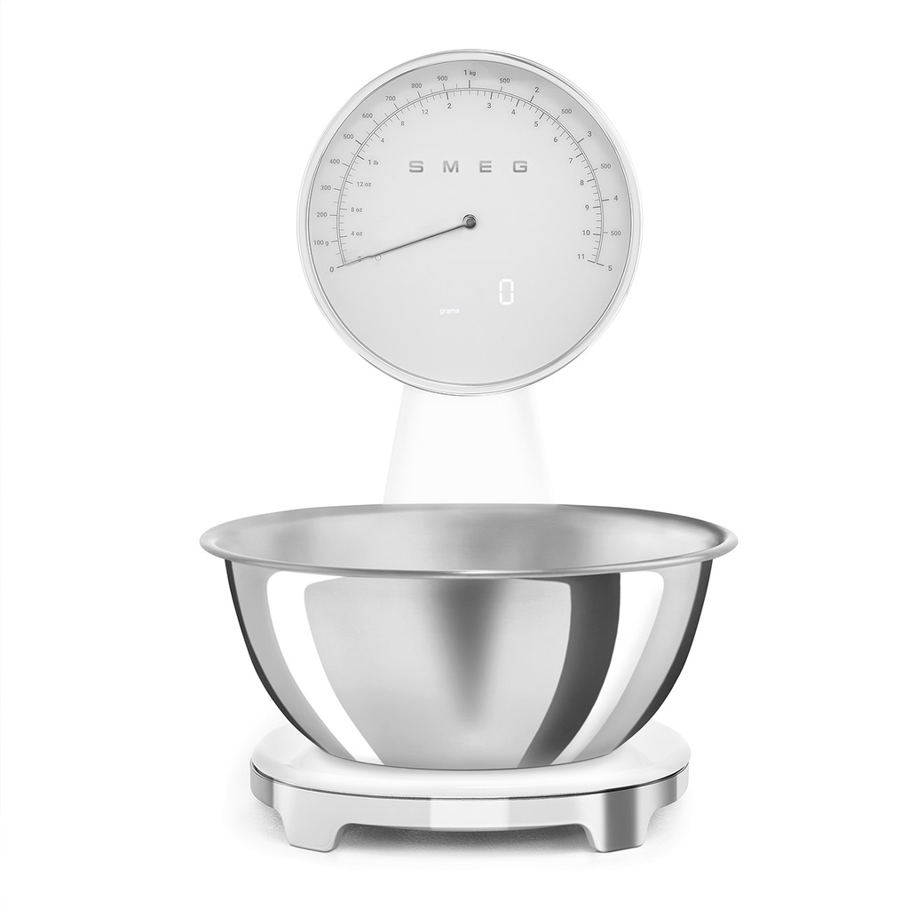 Smeg Bilancia da cucina analogica e digitale Bianco 50's Style KSF01WHWW