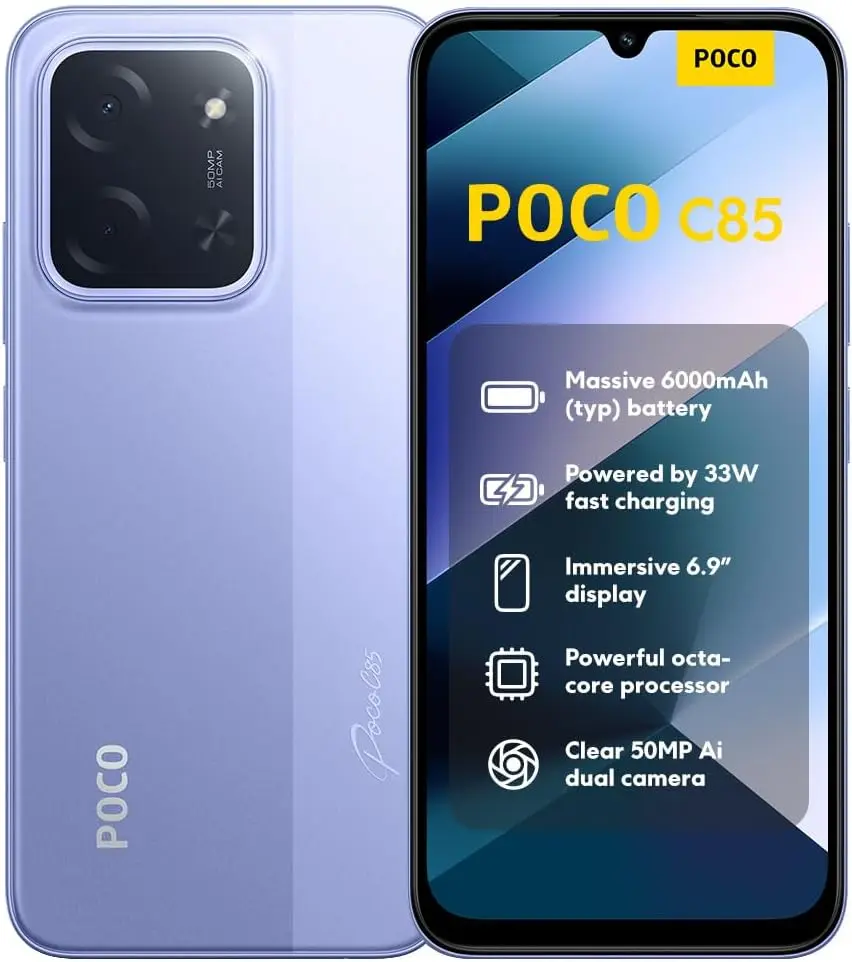Xiaomi POCO C85, Smartphone 8+256GB PURPLE