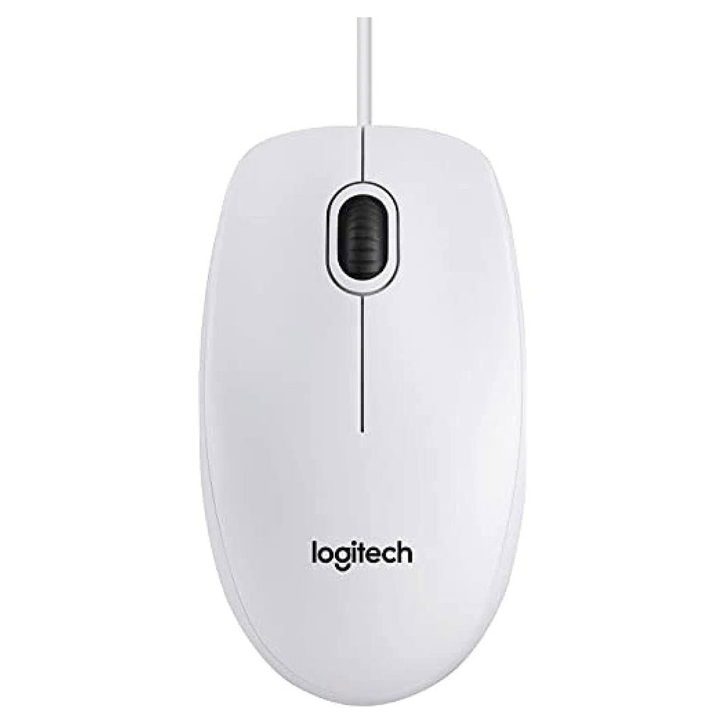 Logitech B100 Optical Combo Mouse Bianco