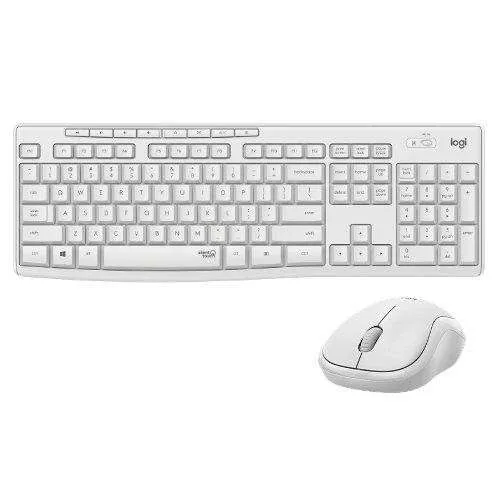Logitech MK295 Silent Wireless Mouse + Tastiera white