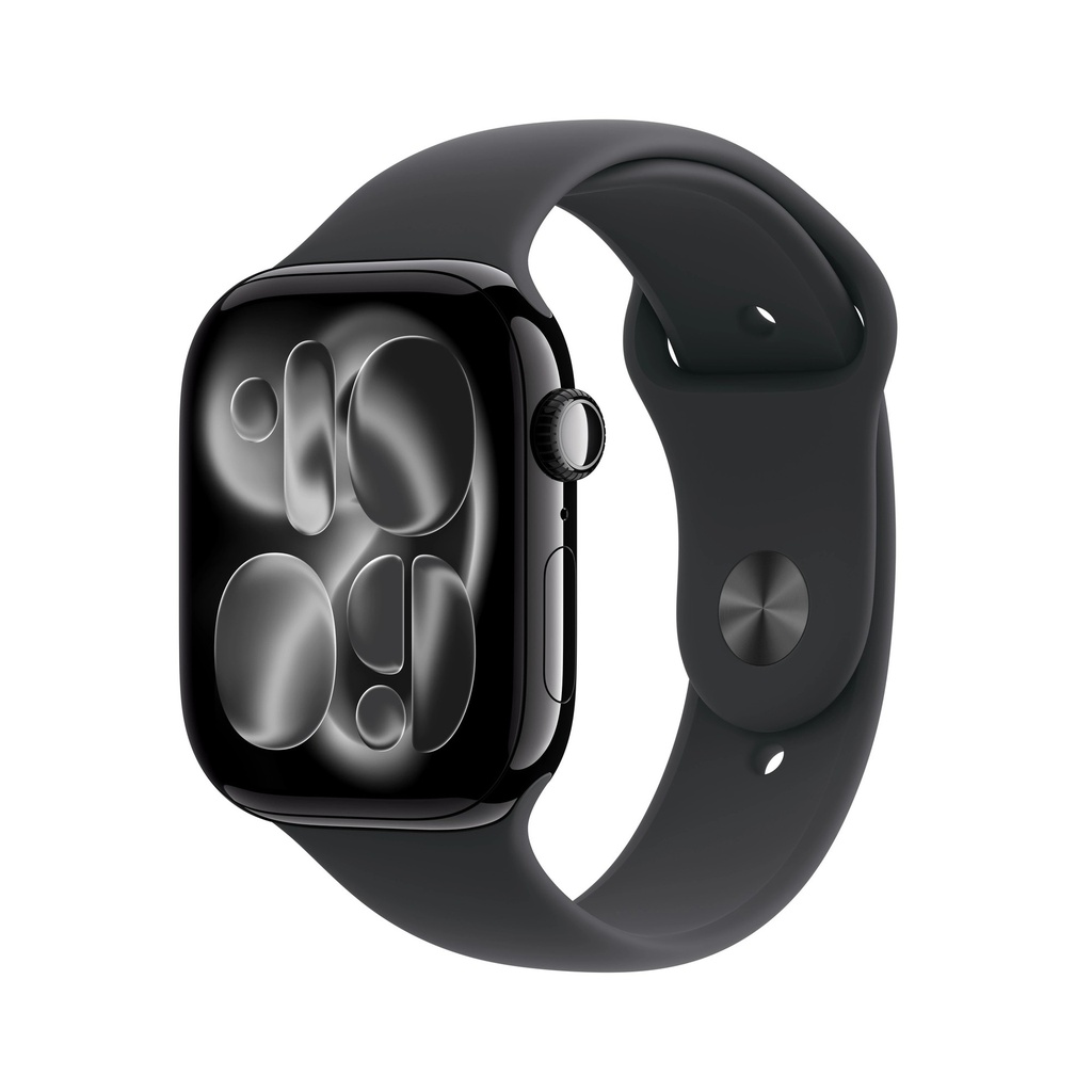 Apple Watch Series 11Gps 46mm jet Black Aluminium Case with Black Sport Band - S/M