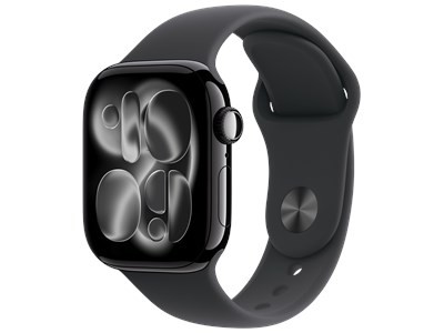 Apple Watch Series 11 GPS 42mm Cassa Alluminio Jet Black con Sport Band Nero - M/L