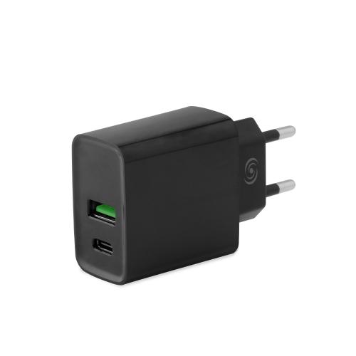 Fonex Carica Da Rete USB + Pd (type-c) 20w Speed Charge Black° alimentatore