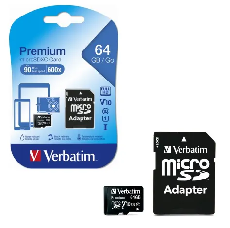 Verbatim memory micro SD + adattatore | 64 GB