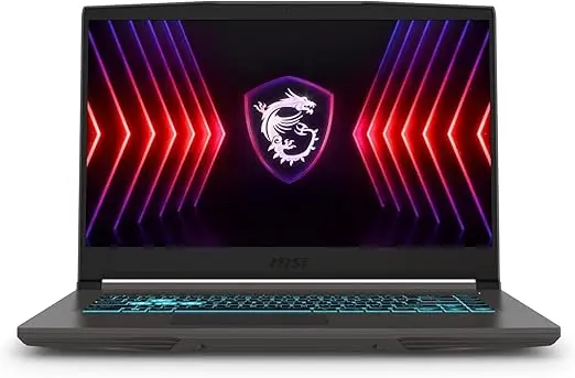 MSI Thin 15 B13UC Laptop, Intel Core i7-13620H, Display 39,6 cm (15,6") IPS 144Hz, 16GB DDR4, 512GB NVMe SSD, GeForce RTX 3050 4GB, Grigio, Notebook Gaming con Windows 11 Pro