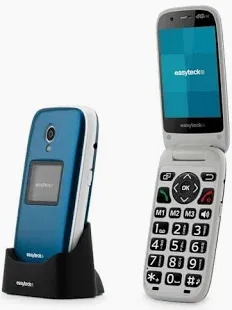 KIT CELL. SENIOR EASYTECK S400 2,8"/1.4" FOLD 4G VoLTE GPS+SOS BAND BLUE