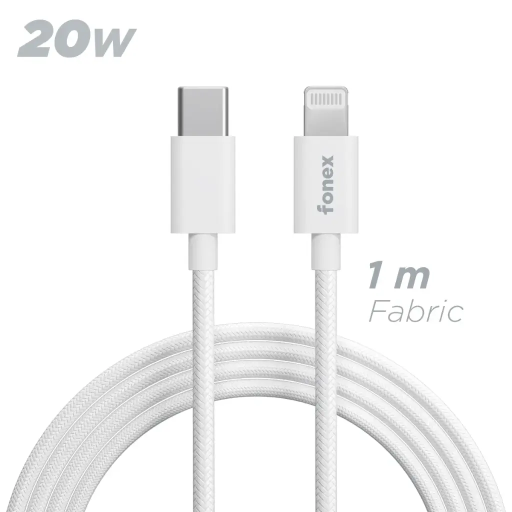 Fonex Cavo 20WATT TYPE-C LIGHTNING 1,5 mt