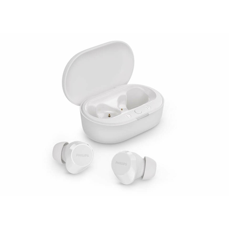 Philips True Wireless Earbud Headphones, White