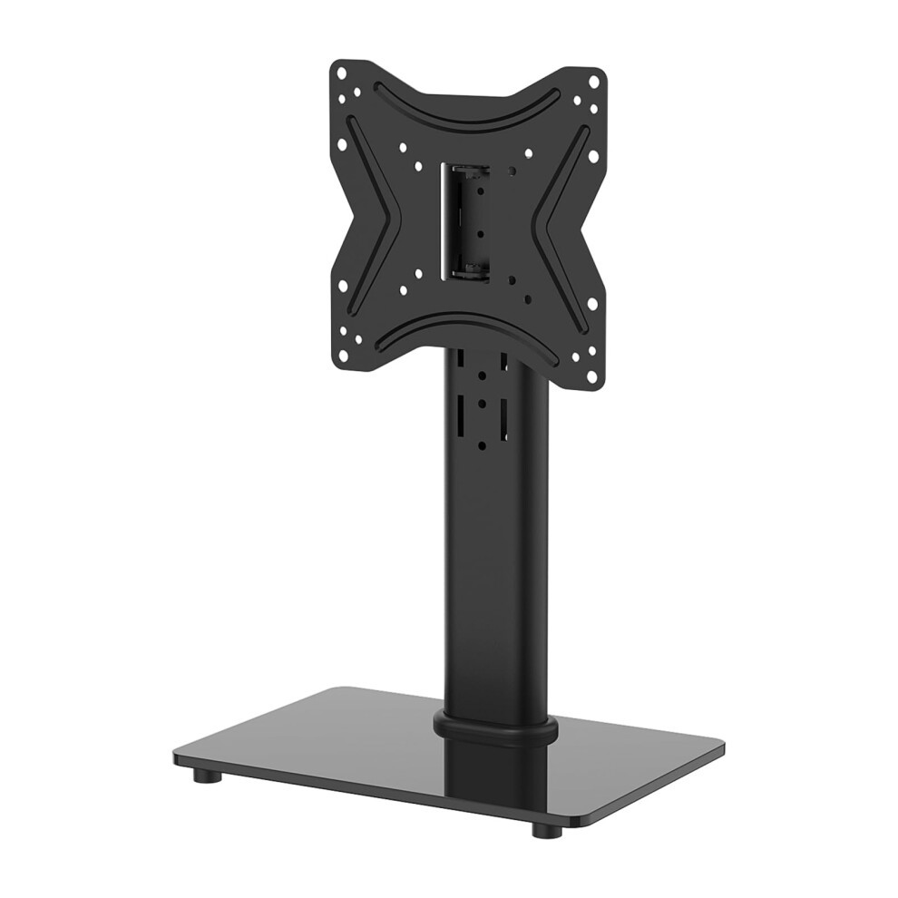 GB1005-2 Universal Table Top Pedestal TV Stand for 17"-43" LCD LED TVs, Height Adjustable TV Base Stand with Tempered