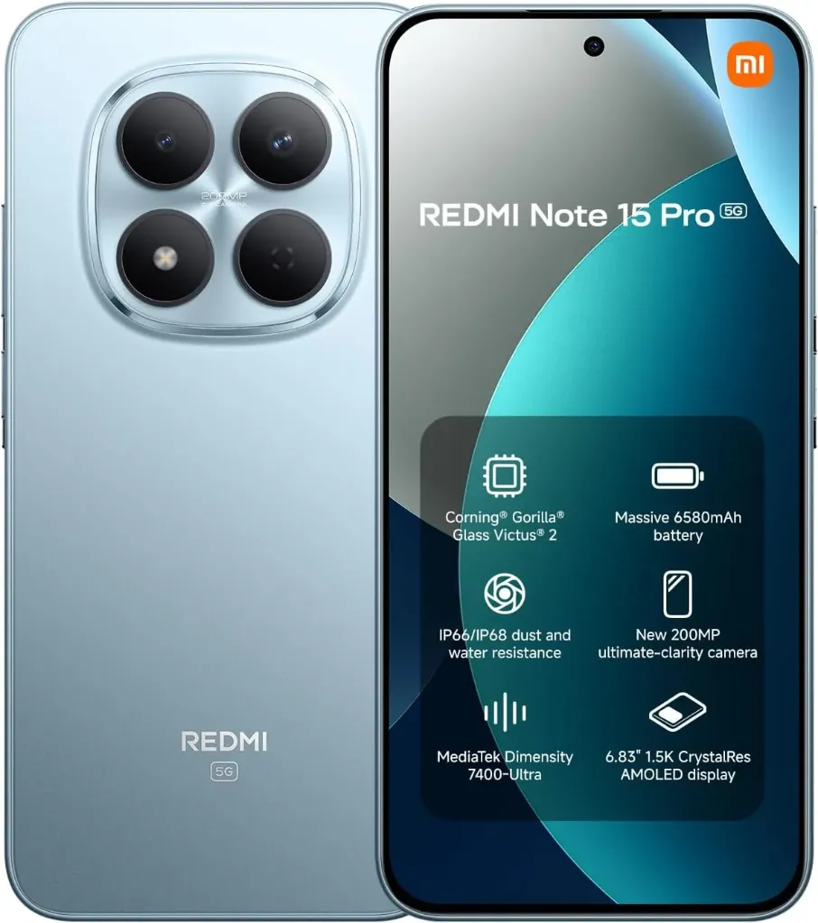 Xiaomi Redmi Note 15 5G 8/256GB Glacier Blu