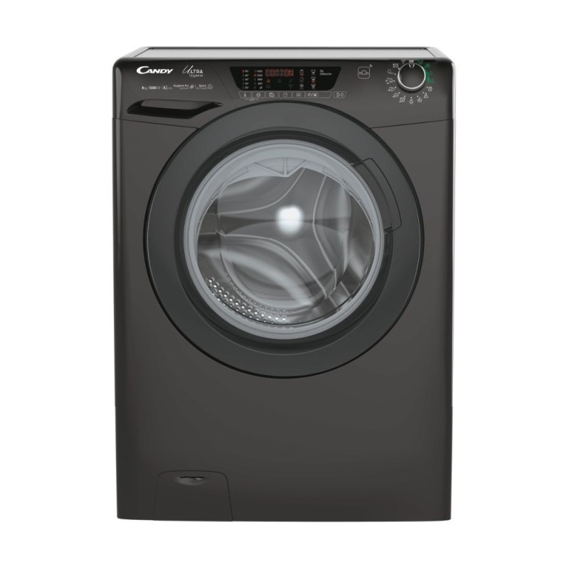 Candy Ultra Hygiene Lavatrice Caricamento Frontale 8 Kg 1500 Giri/min Nero HE1584TWMBB6-S