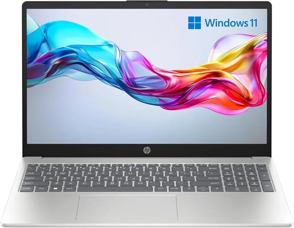 HP Laptop 15-fc0020sl 15.6" FHD AMD Ryzen 3 7320U 8GB 256GB | Display antiriflesso, SSD veloce, Windows 11, connettività USB-C e HDMI