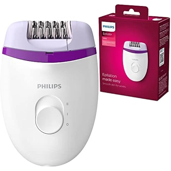 Philips Epilatore Elettrico Compatto BRE225 Bianco