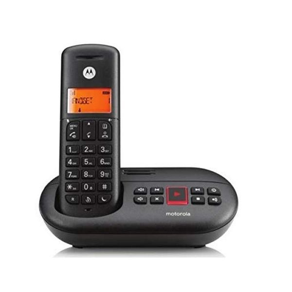 Motorola Voice - E211 Telefono Cordless Digitale Con Segreteria Telefonica Registrazione Fino a 12 Minuti Intercettazione Chiamate Tasto Non Distur