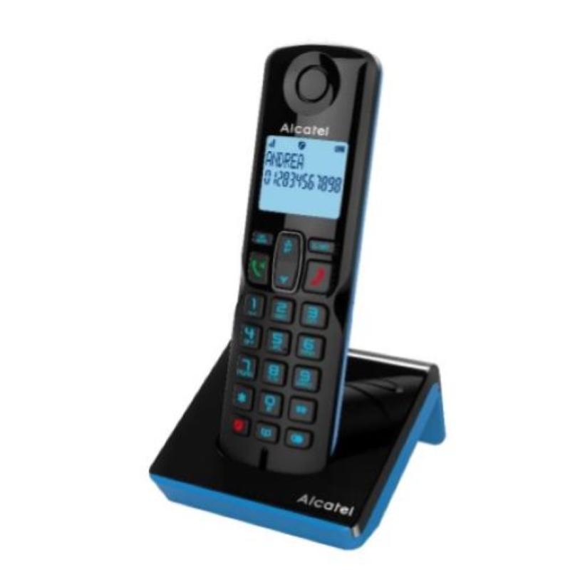ALCATEL S280 Solo Blue TELéFONO DECT IDENTIFICADOR DE LLAMADAS Negro Azul