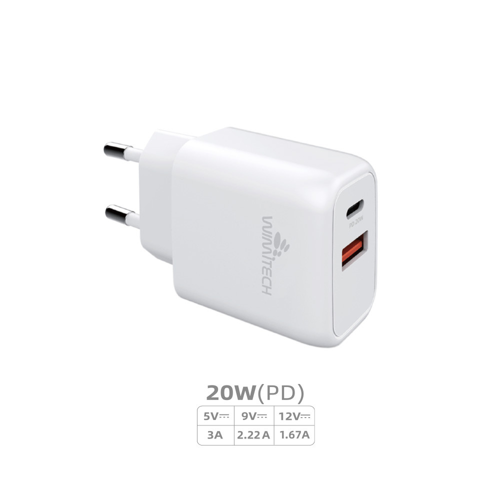Wimitech Alimentatore Rapido 20W USB-C/USB-A CCT-1120