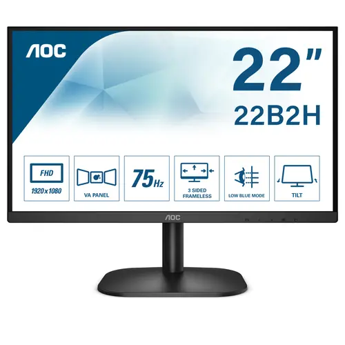 Aoc 22B2H 21.5" Full HD Hdmi / Vga Frameless Widescreen Monitor 22B2H