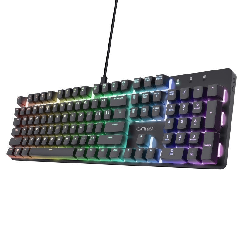 Trust GXT 871 Zora Tastiera Gaming USB Italiano Nero