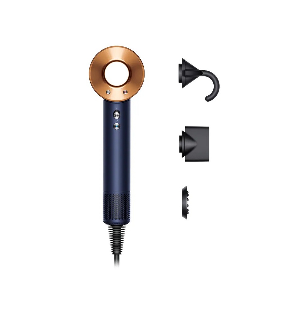 Dyson Asciugacapelli Supersonic nural Prussian Blu/rame Lisci e ondulati