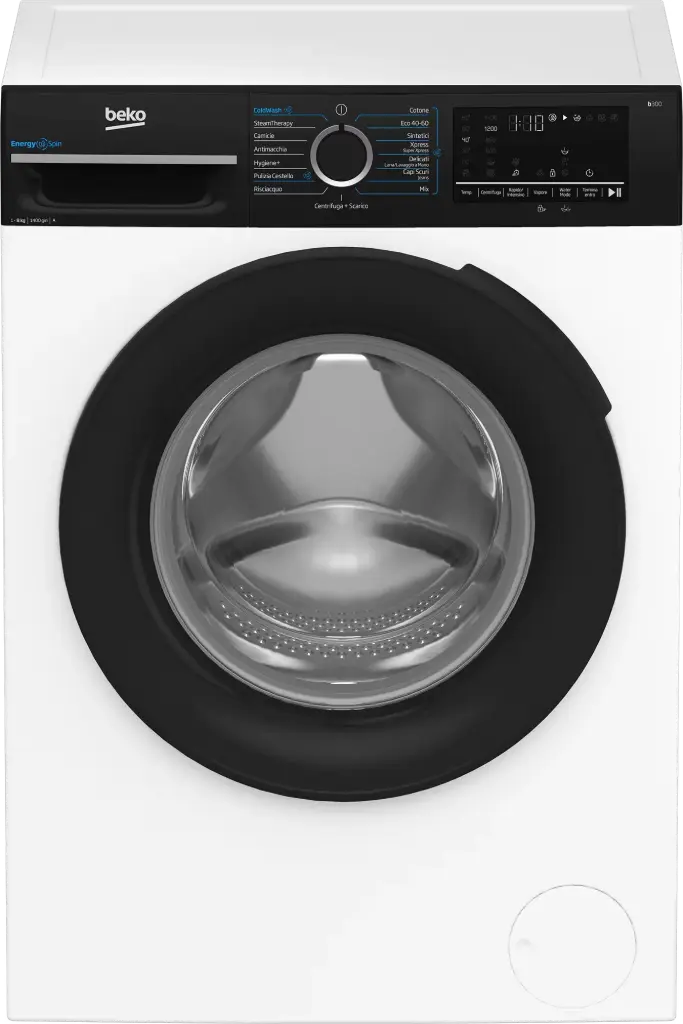 BEKO Lavatrice 8kg libera installazione BMWEP8147DB funzione a vapore SteamCure