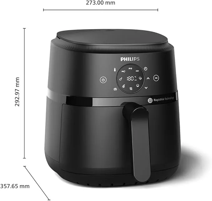 Philips Air Fryer S3000 7.2L, Finestra di Cottura