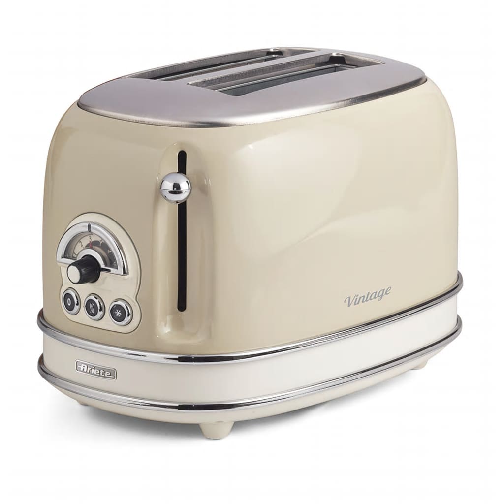 Vintage Bread Toaster 2 Slices Beige