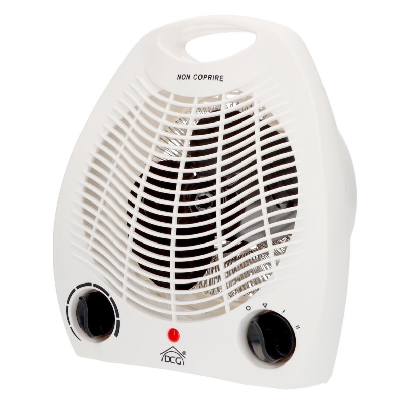 DCG Eltronic HL9337 Stufetta Elettrica Bianco 2000 W