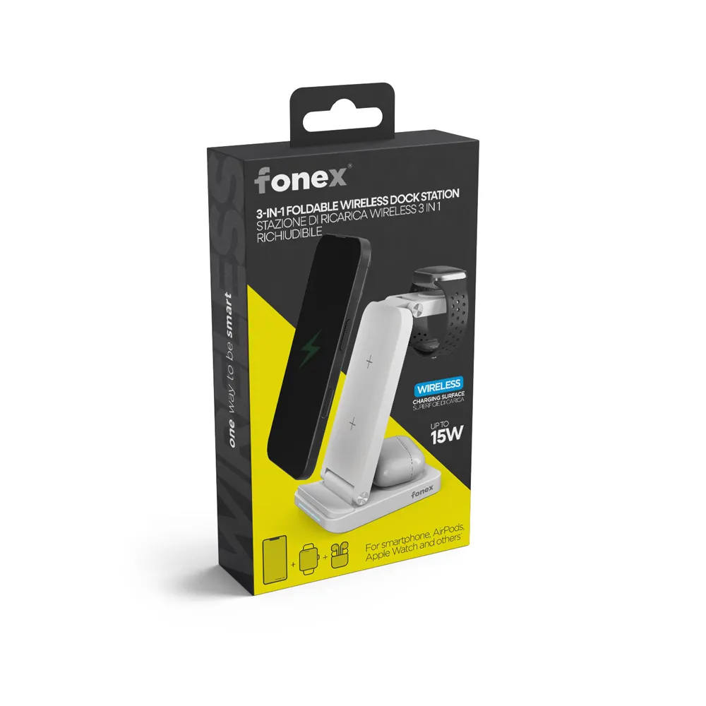 Fonex 3-IN-1 FOLDABLE WIRELESS DOCK STATION