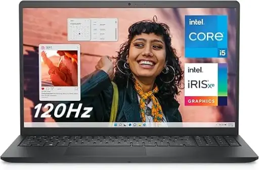 Dell Inspiron 15 3530 Portatile, Schermo 15.6" FHD 120Hz (1920 x 1080), Intel Core i5-1334U, Grafica Intel Iris Xe, 16 GB RAM, 512 GB SSD, Windows 11 Home, Tastiera Italiana, Nero