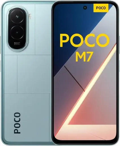 POCO M7, Smartphone 6+128GB, Display FHD+ da 6,9" 144Hz, Snapdragon 685, Doppia fotocamera AI da 50MP, Batteria da 7000mAh, Garanzia di 2 anni, Blu,