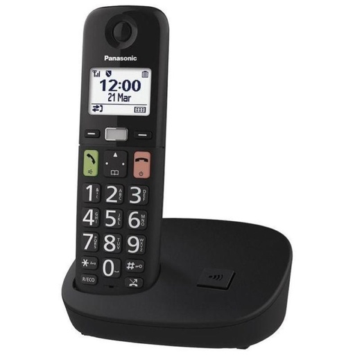 Panasonic Kx-tgu110exb Cordless Display 1.8`` Vivavoce Tasti Grandi Compatibile Con Apparecchi Acustici