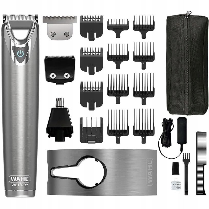 Wahl Clipper Corporation tagliacapelli e regolabarba per naso e orecchie, set per la cura maschile, completamente lavabile, senza fili