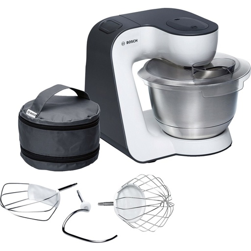 Bosch MUM5 Impastatrice Planetaria Robot Da Cucina Multifunzione, 900 W, 7 Velocità, Bianca